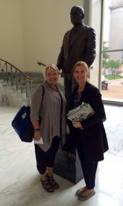 Friends of Coastal South Carolina board member Alys Campaigne (left) with National Wildlife Refuge Association Vice-President of Government Affairs Desiree Sorenson-Groves (right) in Washington, DC.